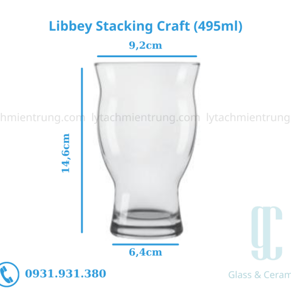 Ly thủy tinh Libbey Stacking Craft Beer Glass (495ml)